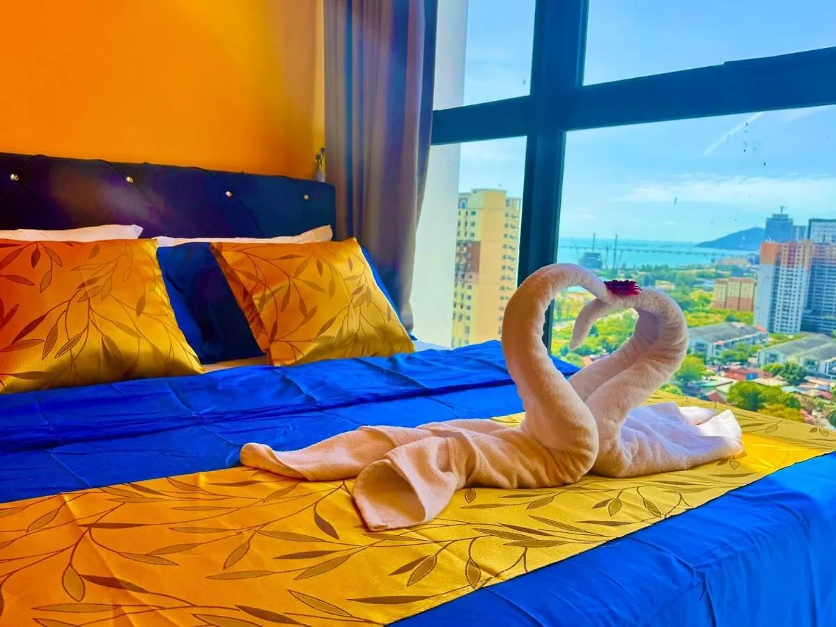 Apartment Vip3Br Romantic Retreat For12 Withsea & City Views Jelutong